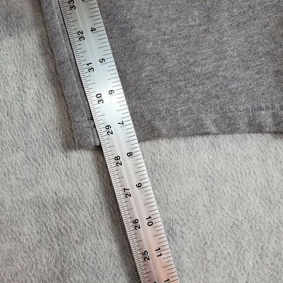 Abercrombie Shorts Boys 11 12 Grey Drawstring Logo Tape Fleece Bermuda Active Sh - Picture 3 of 7